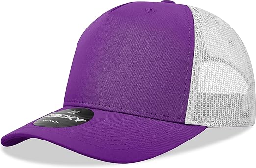 DECKY 5 Panel Mid Profile Structured Cotton Blend Trucker