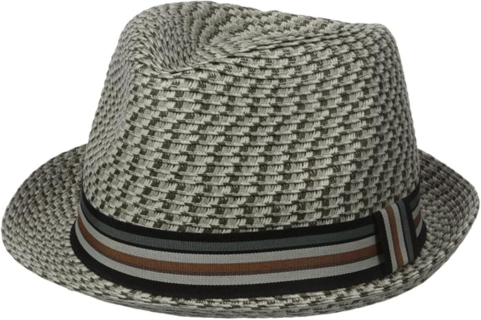 Henschel Hats Men's Fedora with Braided Strips and Grosgrain Band