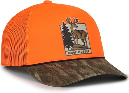 Outdoor Cap Standard Hunting Lifestyle Cap with Deer Opener Patch, Blaze