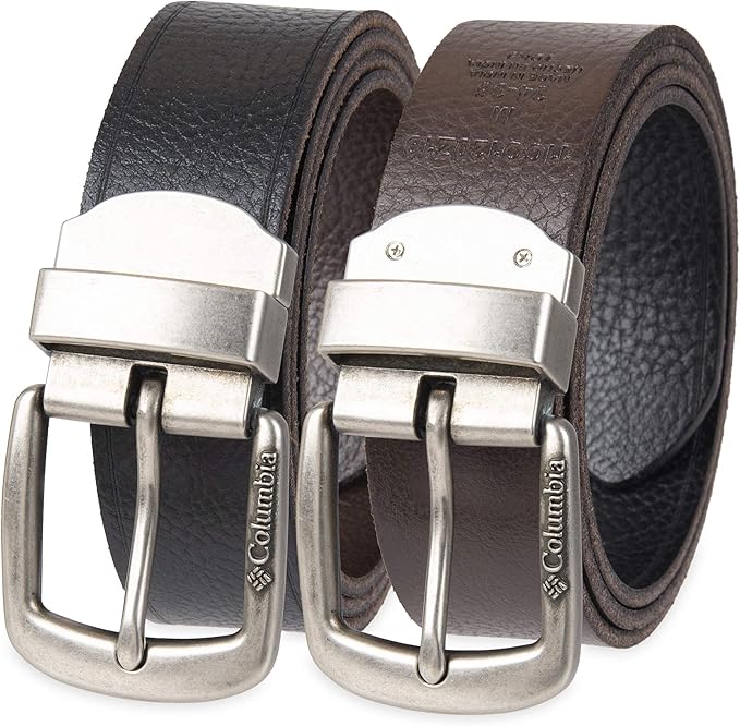 Columbia Men’s Two-In-One Reversible Casual Jeans Belt