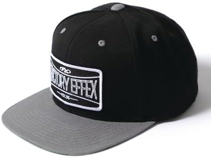 Factory Effex (18-86704 FX Title Snap-back Hat (Black/Silver)