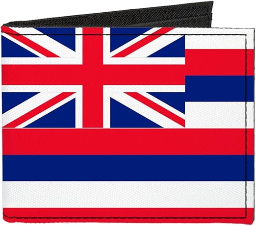 Buckle-Down Canvas Bi-fold Wallet-Hawaii Flag