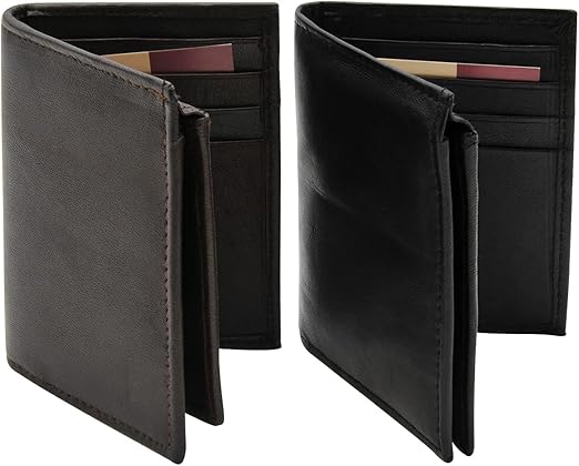 Wallet, Black and Brown, Large