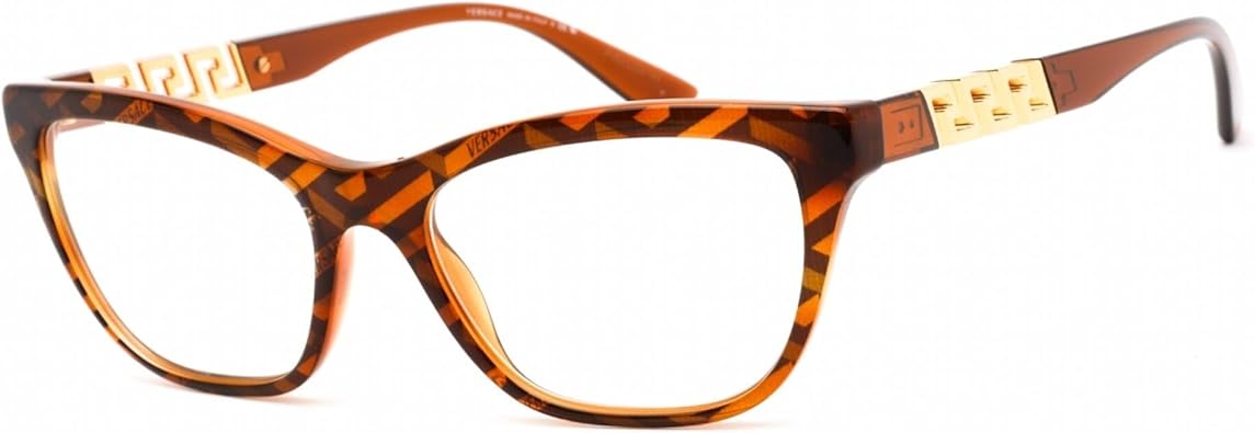 Eyeglasses Versace VE 3318 5354 Havana Print Monogram