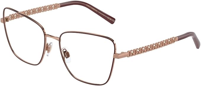 Dolce & Gabbana Eyeglasses DG 1346 1333 Pink Gold/Matte Bordeaux