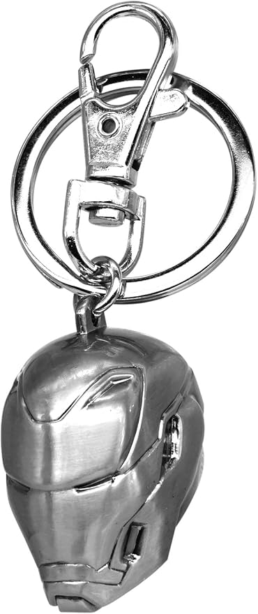 Iron Man 3D Helmet Pewter Key Ring