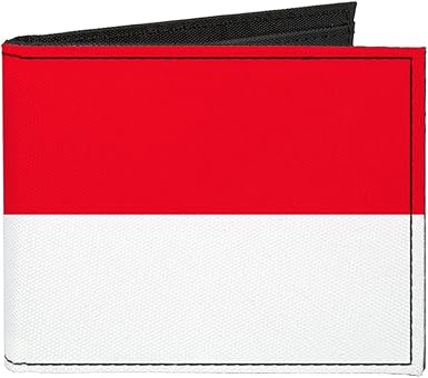 Buckle-Down Canvas Bi-fold Wallet-Indonesia Flag