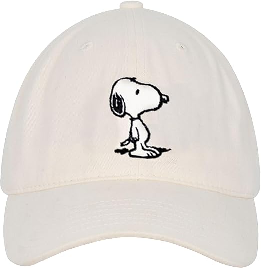 Concept One Peanuts Snoopy Dad Hat, Adult Baseball Cap with Curved Brim