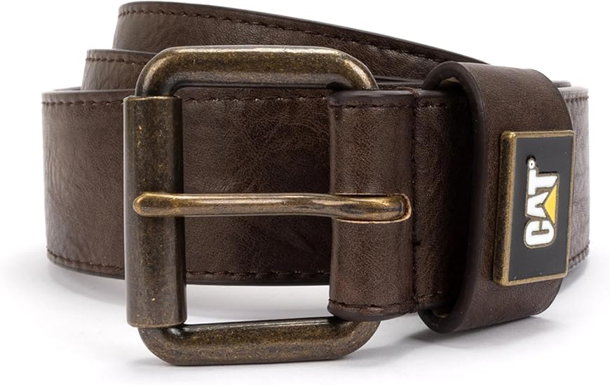 Caterpillar mens Enamel Plaque Belt