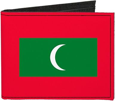 Buckle-Down Canvas Bi-fold Wallet-Maldives Flag