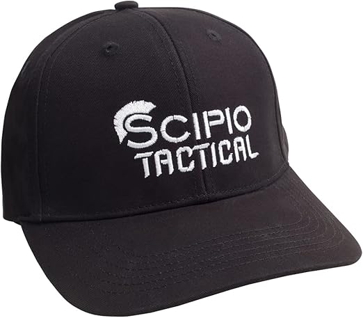 Scipio Standard Tactical Ball Cap, Black, Adult