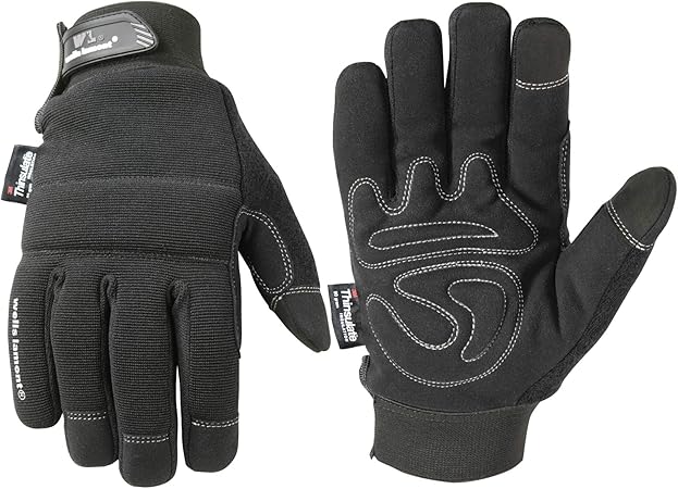 Wells Lamont Men's Touchscreen Thinsulate Black Winter Gloves, XX-Large (7760XX)