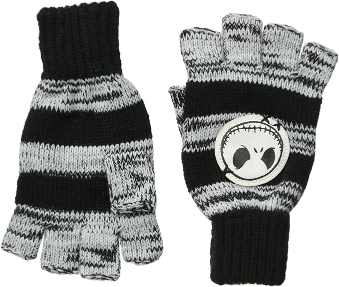 Nightmare Before Christmas Men's Jack Fingerless Gloves