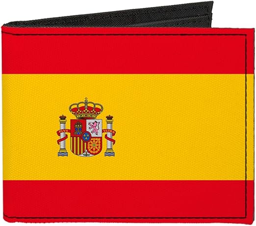 Buckle-Down Canvas Bi-fold Wallet-Spain Flag