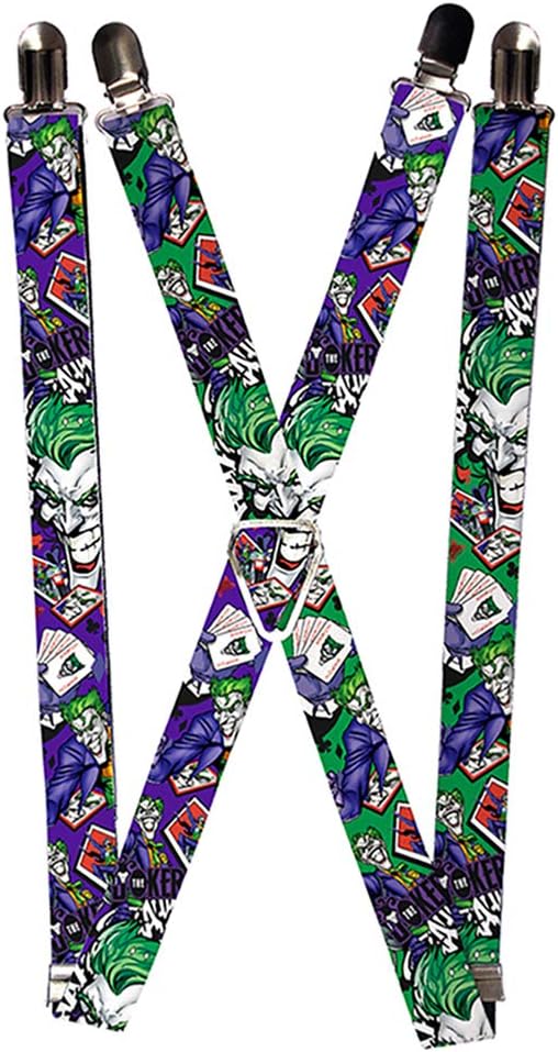 Buckle-Down Suspenders-The Joker Playing Cards Poses