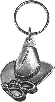 Siskiyou Spurs and Cowboy Hat Antiqued Keyring