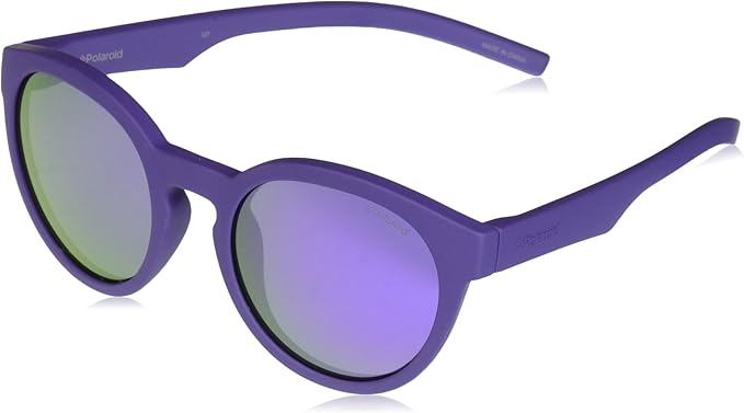 Kids' PLD8019/S Polarized Round Sunglasses, Violet, 45 mm