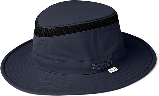 Tilley unisex adult Ltm5 Airflo Medium Brim Recycled Sun Hat, Midnight Navy, 7.375 US