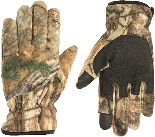 Manzella Mens Lakewood Fleece Water Resistant Hunting Cold Weather Gloves