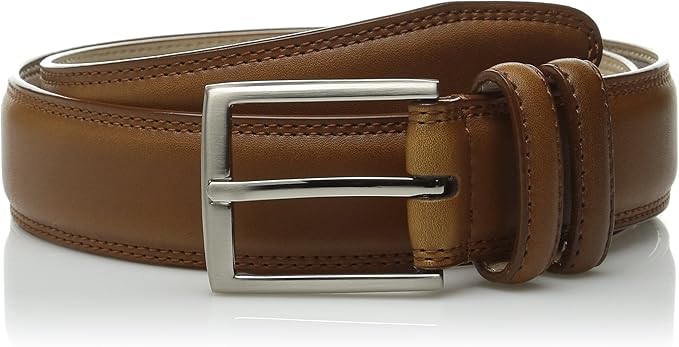 Stacy Adams Men's 34mm Geniune Leather Belt with Microfiber Lining