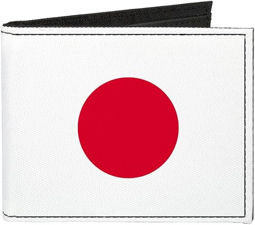 Buckle-Down Canvas Bi-fold Wallet-Japan Flag