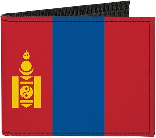 Buckle-Down Canvas Bi-fold Wallet-Mongolia Flag