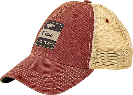 Eskimo Standard Classic Fit Baseball Cap, Red, One Size