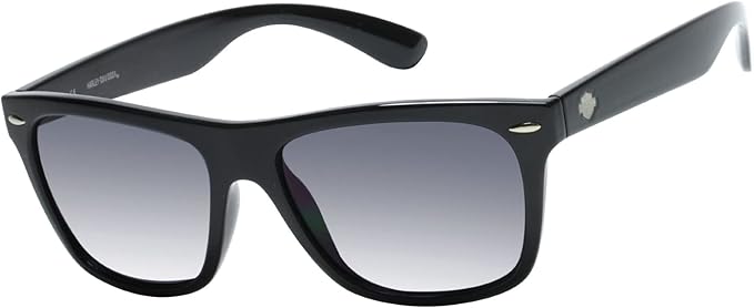 Harley-Davidson Men's Hd0622s Square Sunglasses, Black, 55-16-143