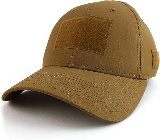 Tactical Operator Ripstop Cotton Baseball Cap with Loop Patch