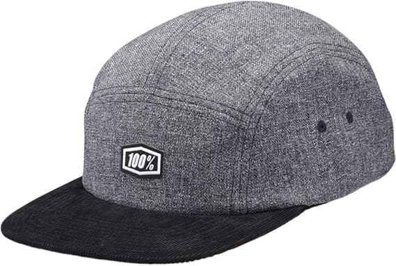 100% Unisex-Adult Camper Scub Snapback Flat Brim Hat (Gray,One Size Fits Most)