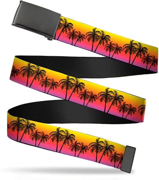 Buckle-Down mens Buckle-down Web Palm Trees 1.25