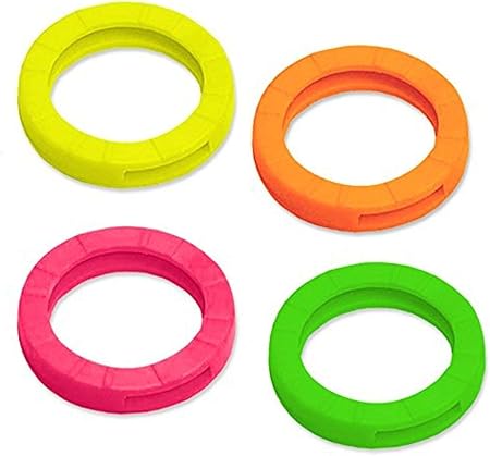 Lucky Line Large Key Identifiers, 3 units (Pack of 1), Assorted Neon Colors (16606)