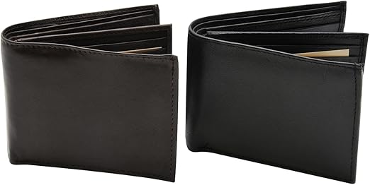 Wallet, Black and Brown, Medium