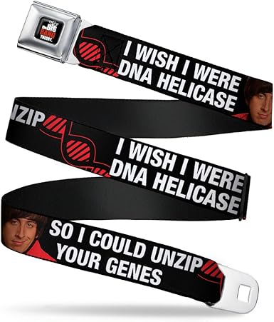 The Big Bang Theory Seatbelt Buckle Belt Double Helix I Wish I Were Dna Helicase