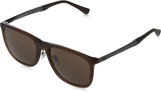 Sunglasses Emporio Armani EA 4150 F Asian fit 519673 Brown Rubber