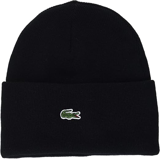 Lacoste Men's Solid Croc Beanie