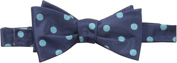 Men's Dot and Engineer Stripe Reversible Bowtie