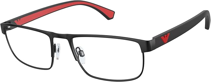 Emporio Armani EA 1086 Matte Black Red 55/19/142 men Eyewear Frame