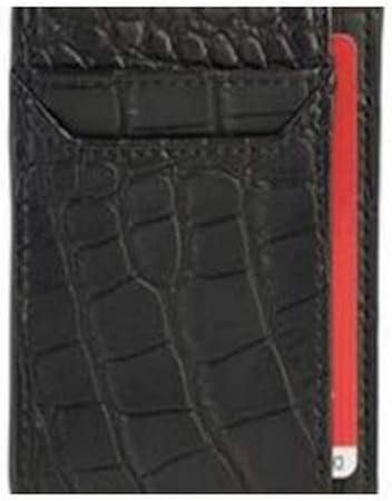 BN406BK Leather Money Clip Wallet, 4 3/8