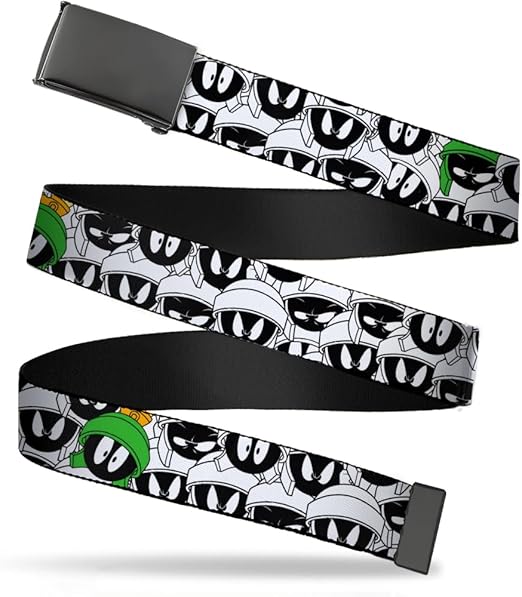 Buckle-Down Men's Web Belt Marvin The Martian, Multicolor, 1.5