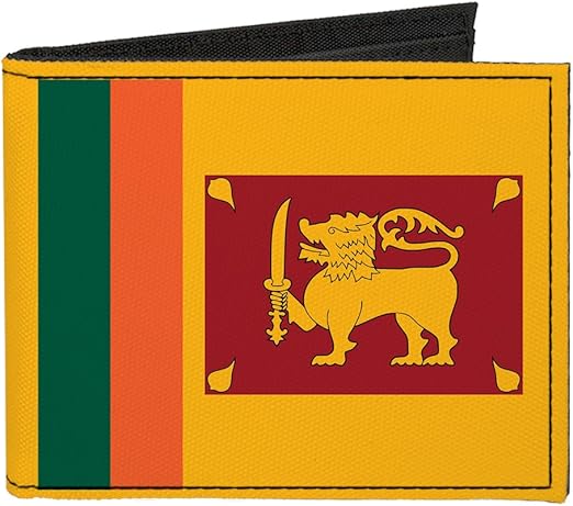 Buckle-Down Canvas Bi-fold Wallet-Sri Lanka Flag