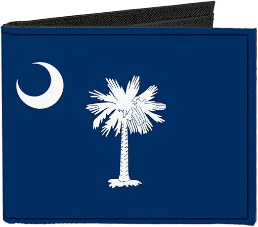 Buckle-Down Canvas Bi-fold Wallet-South Carolina Flag