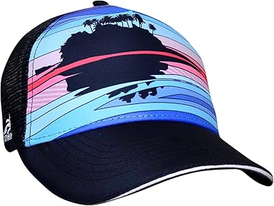 Headsweats Standard Performance Adjustable Trucker Hat for Men and Women, Island Life, One Size