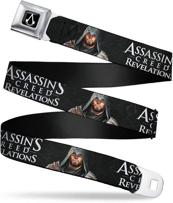 Buckle-Down Standard Seatbelt Belt Assassin's Creed Regular, Multicolor, 1.5