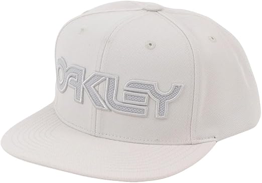 Oakley Men's Meshed B1B Flat Brim Hat, Lunar Rock