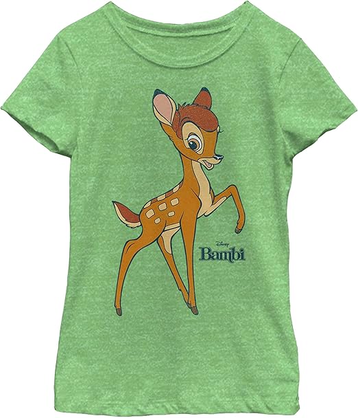 Disney Little Big Bambi Girls Short Sleeve Tee Shirt