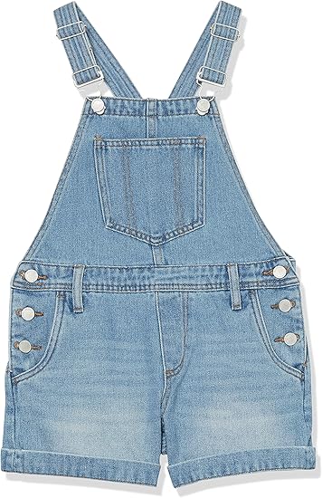 [BLANKNYC] girls Light Denim Wash Overalls, Comfortable & Stylish Coveralls