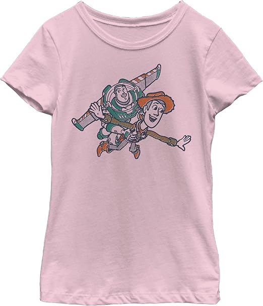 Girl's Toy Story Woody and Buzz Fly with Me T-Shirt