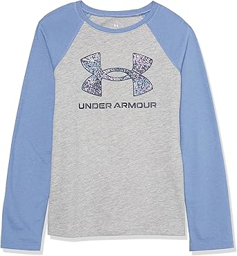 Under Armour Girls' Outdoor Long Sleeve Tee, Stylish Crew Neckline, Cute Full Fit