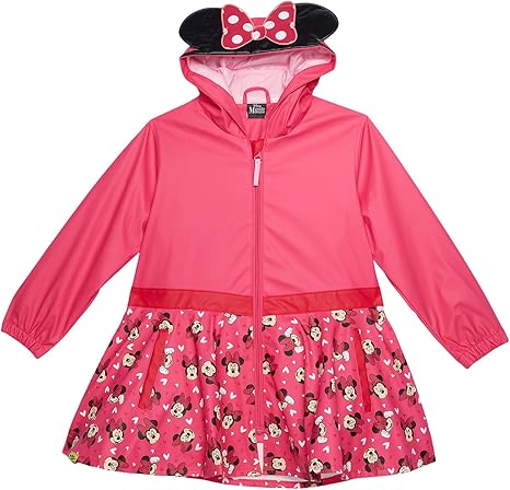 Western Chief Kids Minnie Love Raincoat for Toddlers and Little Kids - Round Neckline, Long Sleeve, and Lasting Raincoat